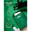 Плед-коврик сумка Molti Soft & Dry, складной, двусторонний, 140x115 см, зеленый