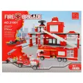 Конструктор блочный Аусини 'Пожарная бригада', 774 детали, красный, для детей от 6 лет