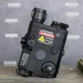 Тактический модуль PEQ-15 на планку Picatinny 3 в 1 фонарик, лазер зеленый и красный для обриз автомата, черный