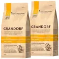 Корм сухой Grandorf Single Grain Cat Adult Sterilised 4 Meat Recipe для кошек, 4 вида мяса,2кг х 2шт