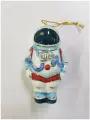 Елочная игрушка Космонавт, фарфор, ручная роспись, Лефортовский фарфор