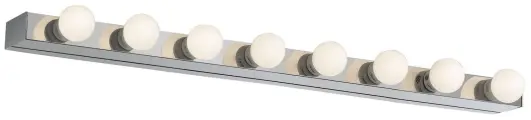 Подсветка для зеркала ideal lux Prive AP8 макс.8x40Вт IP20 Е14 230В Хром Металл Без ламп 045634.