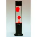 Лава лампа светильник Amperia Tube Красная/Прозрачная (39 см) Black
