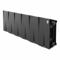 Радиатор отопления биметаллический Royal Thermo PianoForte 200 Чёрный - 12 секц, боковое подключение