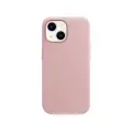 Кожаный чехол Магсейф для iPhone 15 Sand Pink / Leather Case Магсейф для Айфон 15 / Розовый