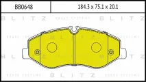 Тормозные колодки передние для Мерседес V-class, Вито, Ван BB0648 BLITZ