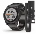 Часы Garmin Fenix 7X Sapphire Solar титановый угольно-серый DLC с угольно-серым титановым DLC браслетом черный 010-02541-27