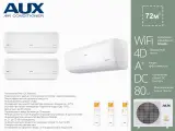 Инверторная мульти сплит система на 3 комнаты AUX AM3-H21/4DR2 + AMWM-H07/4R2(J)*2шт. + AMWM-H12/4R2(J)
