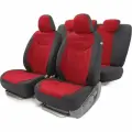 Комплект чехлов на сиденья SIGNATURE, материал велюр SGN-1505 BK/RD