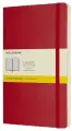 Блокнот Moleskine CLASSIC SOFT QP617F2 Large 130х210мм 192стр. клетка мягкая обложка красный