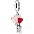 Серебряная подвеска-шарм PANDORA 798076CZ с кубическим цирконием, эмалью