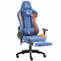 Игровое кресло компьютерное GAMELAB PALADIN, синий/оранжевый, текстиль
