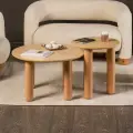 Комплект столиков PECOLA D75 +D50 шпон бука тон натуральное дерево