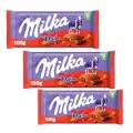 Шоколадная плитка Milka Daim, с кусочками карамели, 3 шт х 90г (Германия)