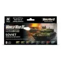 Набор акриловых красок Vallejo Model Color Set - WWIII Soviet Armour & Infantry 70221 (8 красок по 17 мл)