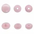 Кнопки для одежды трикотажные 12,5 мм и 10 мм, 1000 шт, пластиковые, NEW STAR (светло-розовый)