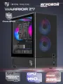 Корпус Warrior Z7 + закаленное стекло, Micro-ATX, Mini-ITX, черный