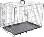 Клетка металлическая Flamingo KEO двухдверная, оцинкованная, 47*77*54 см