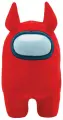 Мягкая игрушка Among Us с рогами (красная) (30 см)
