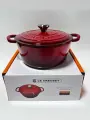 Кастрюля Le Creuset, чугун, с антипригарным эмалевым покрытием, красная, 4,1 л
