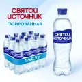 Святой источник газ 0,5л./12шт. Святой источник Вода Производство - Россия