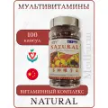 Витамины Natural, витаминный комплекс мультифрукт, 100 капсул