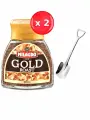 Кофе Milagro Gold Roast растворимый сублимированный, 190 г х 2 шт + ложка