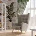 Кресло для отдыха ГУД лакк Саари, 81х84х108 см, светло-серый