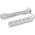 Удлинитель ЭРА U-5e-5m (Б0028377), 5 розеток, с/з, 16А / 3500 Вт 5 5 м 1 кв. мм 27 мм 12 мм 100 мм белый