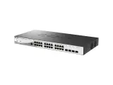 Коммутатор управляемый L2 PoE-коммутатор, 24x1000Base-T PoE, 4x1000Base-X SFP, PoE-бюджет 193 вт, защита от статического электричества до 6 кв, CLI, консольный порт RJ-45, поддержка Dying Gasp