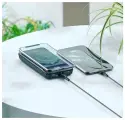 Power bank 10000 mAh PD 20W + QC3.0 с беспроводной зарядкой черный HOCO J76 черный