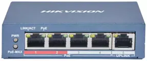 Коммутатор Hikvision DS-3E0105P-E(B)