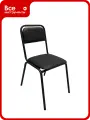 Стул для посетителей офисмаг РС42, черный каркас, кож. зам черный, ш/к 54689 533055