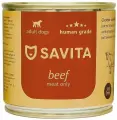 SAVITA монобелковые холистик консервы для собак «Говядина». Влажный корм, 410 г