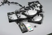 Вентиляторы черные RGB для корпуса 120мм подсветкой , набор 6 кулеров+крепеж+контроллер с пультом