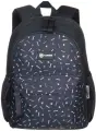 Рюкзак TORBER CLASS X Mini T1801-23-Bl-G, черный/серый орнамент Фигуры, полиэстер, 35,5х25х12 см, 10 л + Мешок для сменной обуви в подарок!