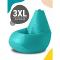 Кресло мешок MyPuff, бескаркасное кресло, пуфик мешок, размер 3XL, оксфорд, бирюзовый