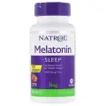 Таблетки растворимые Natrol Melatonin Fast Dissolve Strawberry 1 mg, 64 г, 1 мг, 90 шт.