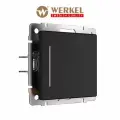 Сенсорный выключатель одноклавишный с подсветкой Werkel W4512008 черный IP20