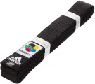 Пояс для кимоно adidas Elite WKF, сертификат WKF, 260 см, черный