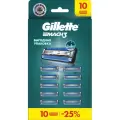 Сменные кассеты для бритья Gillette Mach3, 10 шт