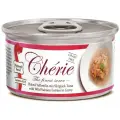 Влажный корм для кошек Pettric Cherie Signature Gravy, смесь из хлопьев желтоперого и полосатого тунца с кусочками дикого лосося в подливе, 80 г х 24 шт
