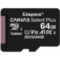 Карта памяти Kingston Canvas Select Plus MicroSD, 64 GB, Class 10