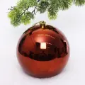 Новогодний шар 20 см «Глянец», шоколад, пластик, для елки и декорирования