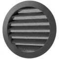 Решетка вентиляционная круглая D160 мм RAL7043 транспортный серый В глянцевый