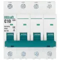 Автоматический выключатель Dekraft BA-103 (12319DEK) 4Р 10А тип C 6 кА 230-400 В на DIN-рейку