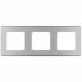 10 шт. Legrand INSPIRIA Алюминий Рамка - 3 поста, 673952