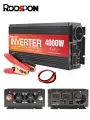 Чистый синусоидальный инвертор от 24v до 220v, 4000w автомобильный инвертор RDDSPON преобразователь напряжения кемпинг