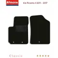 Коврики в салон текстильные Allmone Классик для Kia Picanto 2 (TA) 2011 - 2017, черные, 2шт. / Киа Пиканто 2