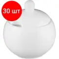 Комплект 30 штук, Сахарница Wilmax белая, фарфоровая,325 мл WL-995001